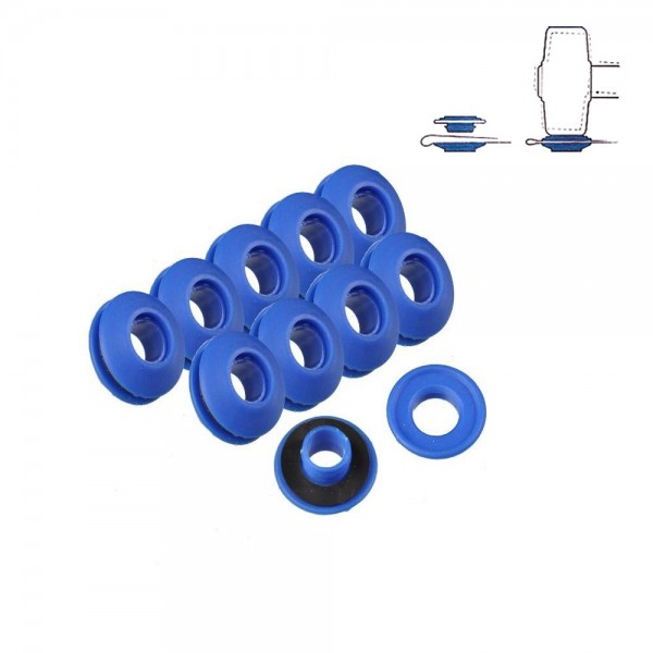 Conjunto de 10 anillas de plástico para toldos y lonas ø2,8x0,7cm benson (pack 6 unidades)